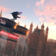 Players can hack and then ride on some of the game’s larger aerial drones.
